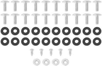 Dailygoods- Fitting Kit Perfecte Pasvorm - Bevestigingsset Schaduwdoek - Bevestigingsset WC - Vervangende Bouten - Rubber Washers - Schokbestendig Materiaal