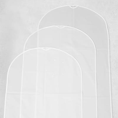 Kledingstofhoes - Opberghoes - Kleding Beschermen - Wasbaar en Herbruikbaar - 5 stuks 60x45CM - Mat Transparant