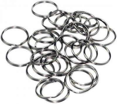 Benson Sleutelringen - 60x - metaal - 30x 24mm / 30x 30mm