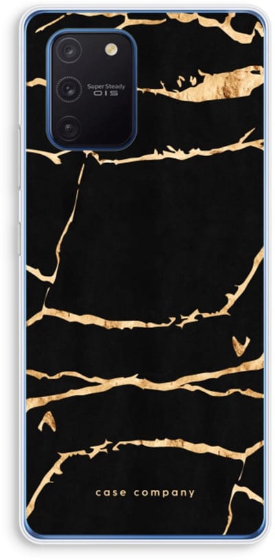 Case Company® - Hoesje geschikt voor Samsung Galaxy Note 10 Lite hoesje - Gouden marmer - Soft Cover Telefoonhoesje - Bescherming aan alle Kanten en Schermrand
