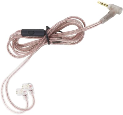 Dailygoods - Oordopjes Vervangende Kabel - 3.5mm - Lichtgewicht - Met Microfoon - Compatibel met Diverse Hoofdtelefoons - Ideaal voor Muziek en Ga...