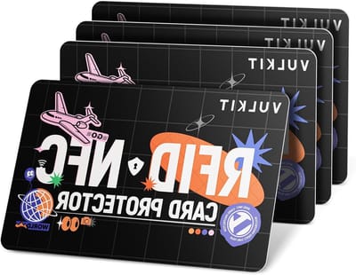 Ultra Dun RFID/NFC Beschermkaarten - 2 Stuks, Contactloze Bescherming voor Creditcards, ID Kaarten en Paspoorten, Ideaal voor Reizen en Wallets