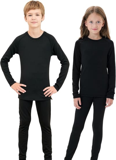Thermisch Ondergoed voor Kinderen - Functioneel Ondergoed voor Skiën en Sporten - Ademend en Comfortabel Set voor Jongens en Meisjes