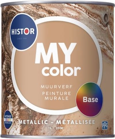Histor - Muurverf - My Color - 1 liter - metallic glans voor binnenmuren