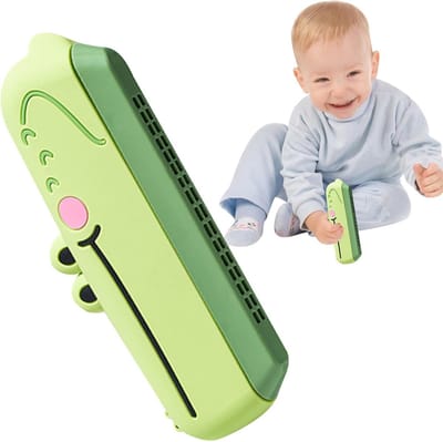 Mondharmonica - Muziek instrument - Muziek leren - 16 gaten C-toon - 17 x 6 cm - Krokodil