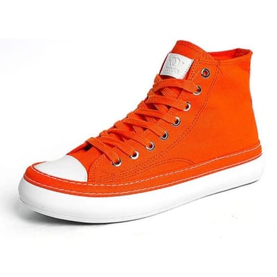 Hoge Canvas Schoenen voor Mannen Zwart Wit Casual Sneakers voor Mannen Vetersluiting Gevulkaniseerde Schoenen Cool Straat Sport Merk Platte Schoenen 43 red