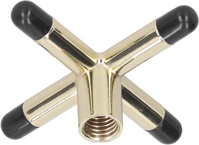 Billiard Brugkop Set - Pool Keu Houder - Poolen Spelen - Rubberen Bescherming - Kruis - Messing