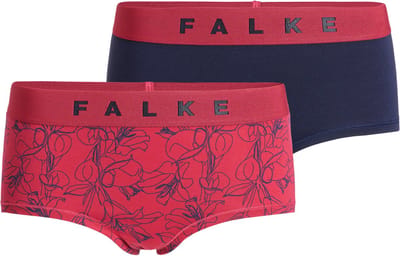 FALKE Daily Comfort Print 2-Pack huidvriendelijk elastisch katoen multipack broek van onderlaag dames veelkleurig - maat XS