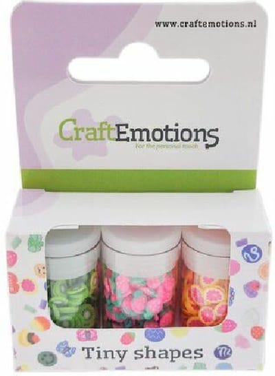 CraftEmotions Tiny Shapes - 3 tubes - fruits (04-23)
