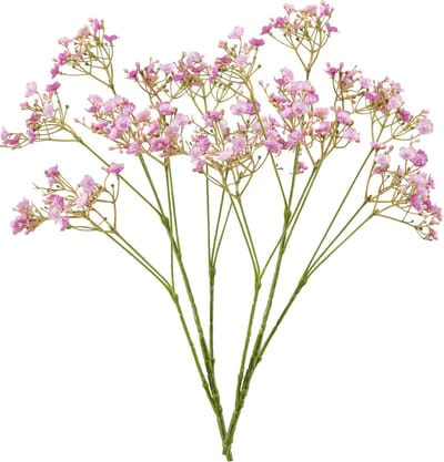 Emerald Kunstbloem Gipskruid - 2x - 68 cm - fuchsia roze - tak - kunst zijdebloem - Gypsophila