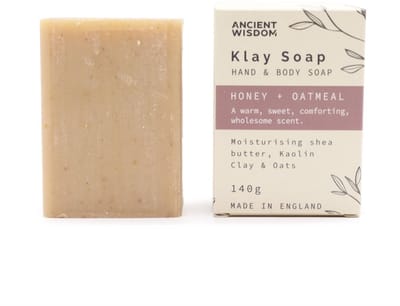 Ancient wisdom - klei zeep - honing - havermout - 140g