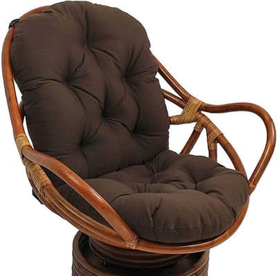 Schommelstoelkussen - Loungestoel Kussen - Buiten Zitten - Waterdicht Weefsel - 120 x 60 cm - Koffie