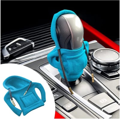 Dailygoods- Schakelpookbescherming - Versnellingspook Hoes - Decoratief Auto-accessoire - Ademend Fluweel - Geschikt voor Handmatig/Automatisch - Afmetingen 15 x 13 cm - Versnellingspookhoes