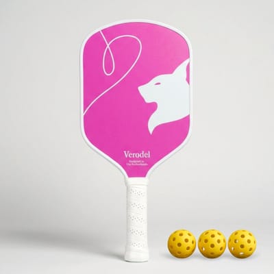 Verodel BLUSH GLOW - Pickleball Paddle - Hoogwaardig Carbon - Inclusief 3 Gratis Pickleballen - Pickleball Set - Pickleball Racket