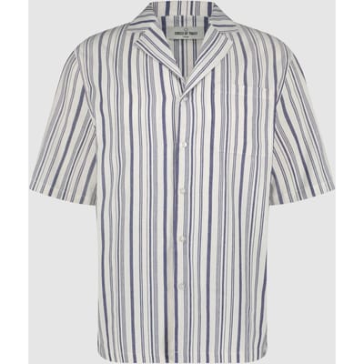 Circle of Trust Jack Shirt Ss Midnight Blue Maat: M | Casual Overhemden Outlet | Heren | Blauw