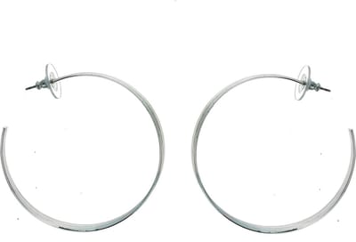 Behave - Grote oorringen zilverkleur - Minimal urban stijl - Nikkelvrij