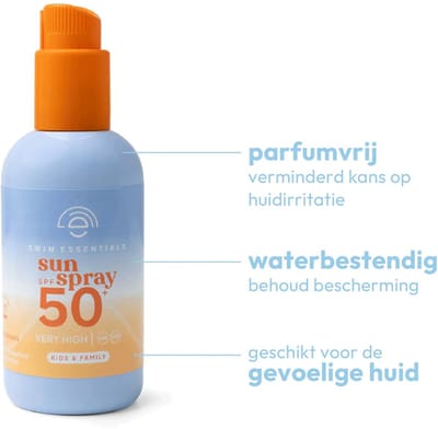Swim Essentials Zonnebrand - Spray - SPF50+ - 200 ml