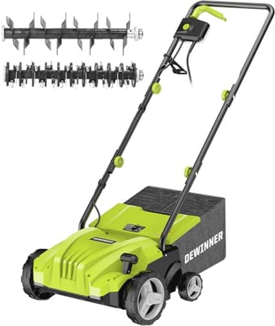 Elektrische verticuteermachine 2-in-1 Gazont onderhoudsapparatuur - 1500 Watt, 32 cm werkbreedte, 30 L opvangbak, instelbare werkdiepte