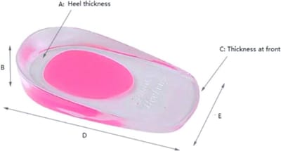 Go Go Gadget - Soft Gel Hielspoor Zooltjes: Sport-Voet-Hielspoor-Gelzolen - Hielbescherming - Roze Dames, Maat 35-41