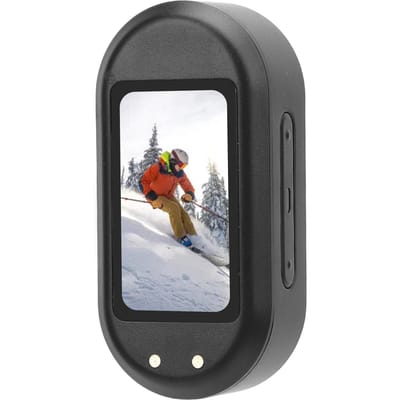 Caméra pour animaux de compagnie avec collier 1080P Anti-secousse Écran couleur IPS HD 0,96 pouce Grand angle Caméra de sport pour animaux de compagnie pour noir