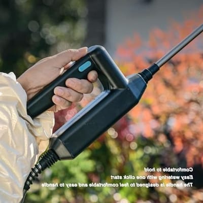 Draagbare Accu Spuit met 8L Capaciteit, Oplaadbare USB Handgreep, Verstelbare Telescoopstang en 4 Spuitkoppen voor Onkruidbestrijding en Tuinonderhoud