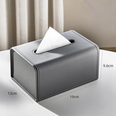 Huishoudelijke Waterdichte Papieren Doos Desktop Servetten Opbergcontainer Brede Mond Tissueboxen Praktische Opbergartikelen gray