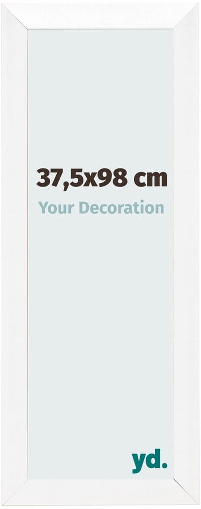 Your Decoration - Fotolijst 37,5x98 cm - MDF - Wit Hoogglans - Pisa