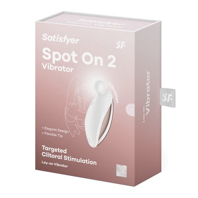 Satisfyer Spot on 2 | 9cm | Oplegvibrator | Clitorisstimulatie | 12 trilprogramma's | Oplaadbaar | Waterdicht (IPX7) | Huidvriendelijke siliconen