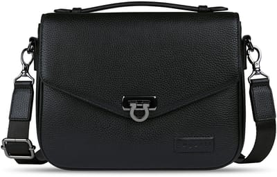 bugatti schoudertas Elsa Classic Bag Black zwart