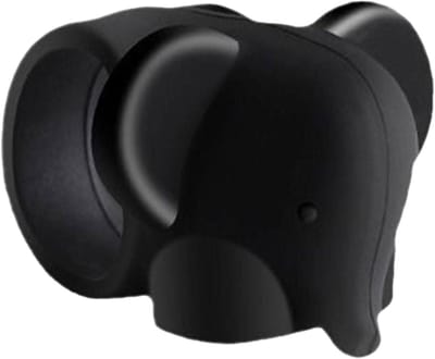 Deurbuffer Siliconen - Deurstopper Dierfiguur - Deuren Beschermen - Zonder Boren - 5 x 6.5 x 6.5 cm - Zwart