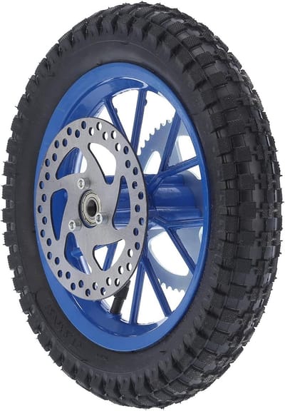 Mini Achterwiel voor Dirtbike 12.5 x 2.75 Inch - Antislip Rubber, Stalen Legering, Geschikt voor 2-Takt Motoren en Mini Fietsen