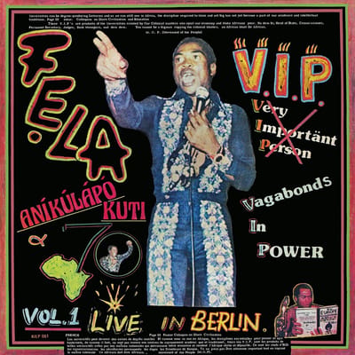 Fela Kuti & Africa 70 - V.I.P. (Vagabonds In Power) Vol. 1 Live In Berlin (LP)