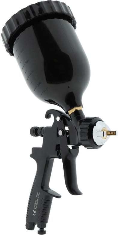 CROP HVLP Verfspuit BLACK + bovenbeker - 2,5mm