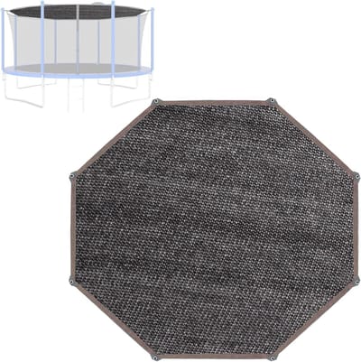 Trampoline Zonnescherm - Trampoline Overkapping - Bescherming Tegen Zon - UV-Bestendig Netweefsel - Diameter Tot 427 cm - Zwart