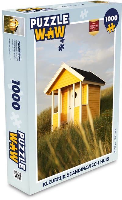 Puzzel Kleurrijk Scandinavisch huis - Legpuzzel - Puzzel 1000 stukjes volwassenen