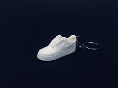 ShoeBlockX SneaKeys | Sleutelhanger | Tassenhanger | Nike Air Force One White | Sneakers | Cadeau
