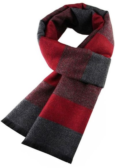 Herensjaal Warm - Geruite Sjaal - Zachte Kasjmier - Lange Sjaal - Modieuze Sjaal - Elegant en Casual