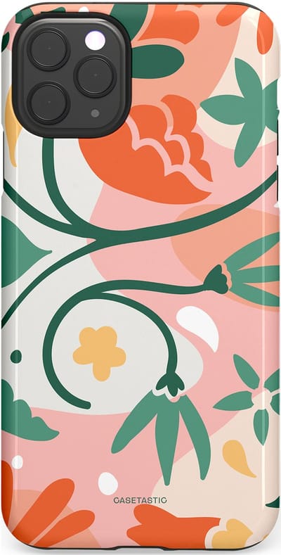 Casetastic Hoesje Geschikt voor Apple iPhone 11 Pro Max - Stijlvolle Beschermende Duo-layer Case - Bloesem Pastels