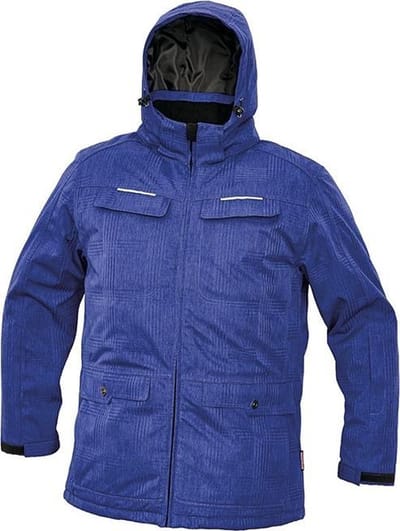 Heren winterjas Olza korenblauw M