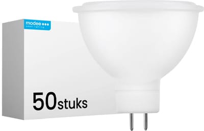 Modee GU5.3 LED Lamp 5W - 450lm - 2700K - Warm Wit - LED Spot MR16 - Vervangt 35W Halogeen Gloeilamp - 50 stuks