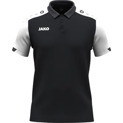 Jako Dynamic Polo Kinderen - Zwart / Wit / Antraciet | Maat: 140