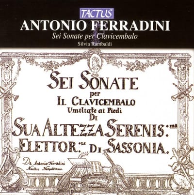 Silvia Rambaldi - Ferradini: Sei Sonate Per Clavicembalo (CD)