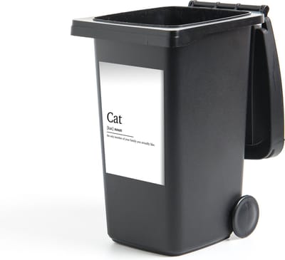 Container sticker Quotes - Kat definitie - Cat - Spreuken - Woordenboek - 40x60 cm - Kliko sticker