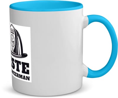 Akyol - beste brandweerman koffiemok - theemok - blauw - Beste brandweerman - collega - cadeau - 350 ML inhoud