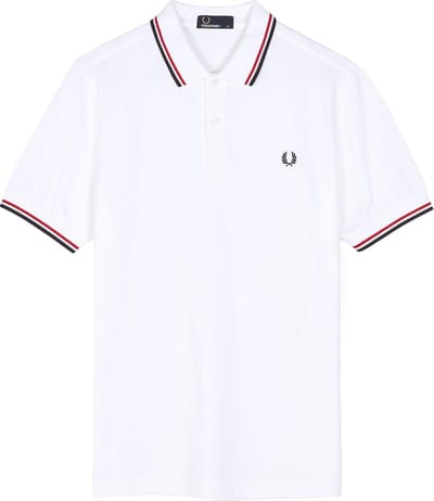 Fred Perry - Polo Wit 748 - Slim-fit - Heren Poloshirt Maat XXL