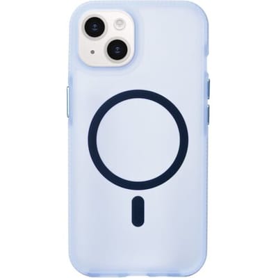 Coverzs smooth siliconen MagSafe case geschikt voor iPhone 13 (lichtblauw) - shockbestendig, MagSafe, premium bescherming, duurzaam