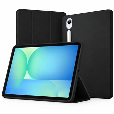 TechNow Hoesje geschikt voor Samsung Galaxy Tab S10 FE+ Hoesje – Extreme Shock Case – Smart Case - Zwart