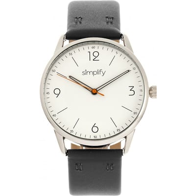 Vereenvoudig het 6300 horloge met leren band
