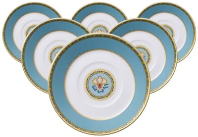 Espressountertassen Samarkand Aquamarin ø 12,6 cm Set van 6