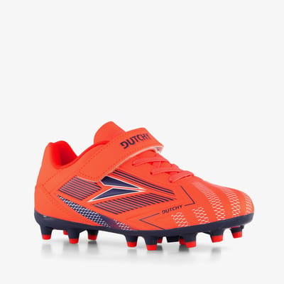 Dutchy Flow FG kinder voetbalschoenen oranje - Maat 28 - Uitneembare zool